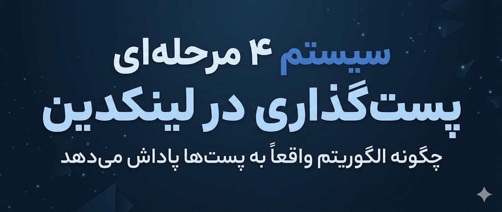 سیستم چهار مرحله‌ای پست‌گذاری در لینکدین